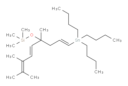trimethyl(((1E,5E)-4,7,8-trimethyl-1-(tributylstannyl)nona-1,5,7-trien-4-yl)oxy)silane