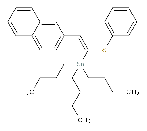 (Z)-tributyl(2-(naphthalen-2-yl)-1-(phenylthio)vinyl)stannane