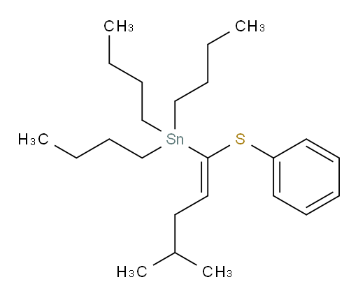 (Z)-tributyl(4-methyl-1-(phenylthio)pent-1-en-1-yl)stannane