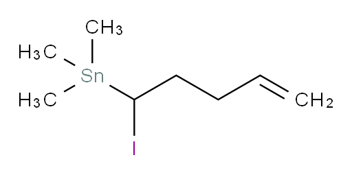 (1-iodopent-4-en-1-yl)trimethylstannane