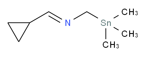 (E)-N-(cyclopropylmethylene)-1-(trimethylstannyl)methanamine