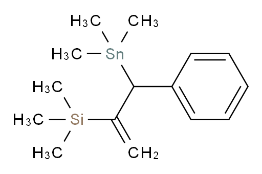 trimethyl(3-phenyl-3-(trimethylstannyl)prop-1-en-2-yl)silane