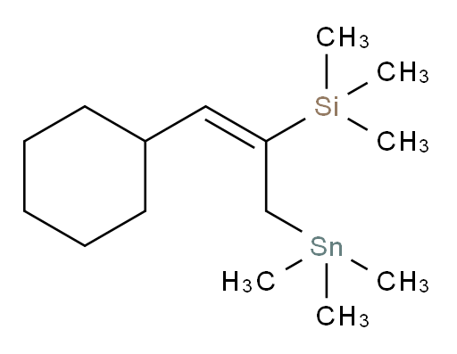 (E)-(1-环己基-3-(三甲基锡基)丙-1-烯-2-基)三甲基硅烷