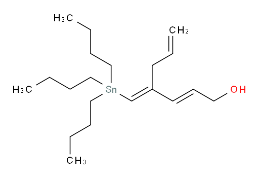 (2E,4E)-4-((三丁基锡基)亚甲基)庚-2,6-二烯-1-醇