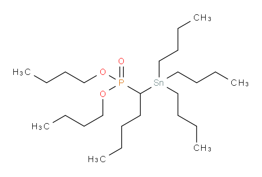 dibutyl (1-(tributylstannyl)pentyl)phosphonate