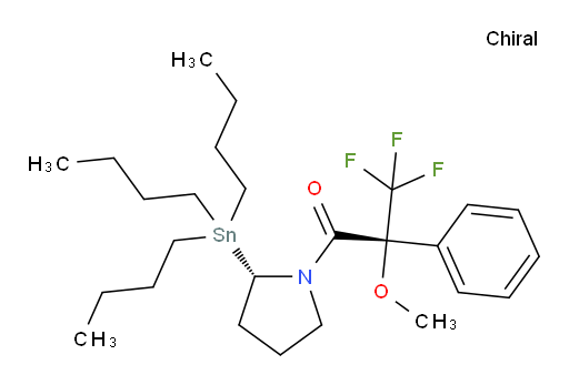 (R)-3,3,3-trifluoro-2-methoxy-2-phenyl-1-((S)-2-(tributylstannyl)pyrrolidin-1-yl)propan-1-one