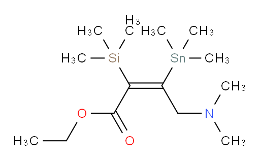 (Z)-ethyl 4-(dimethylamino)-2-(trimethylsilyl)-3-(trimethylstannyl)but-2-enoate