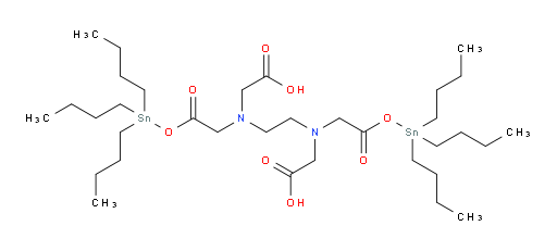 10,10-dibutyl-6-(carboxymethyl)-8-oxo-3-(2-oxo-2-((tributylstannyl)oxy)ethyl)-9-oxa-3,6-diaza-10-stannatetradecan-1-oic acid