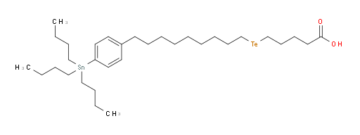 5-((9-(4-(三丁基锡基)苯基)壬基)tellanyl)戊酸