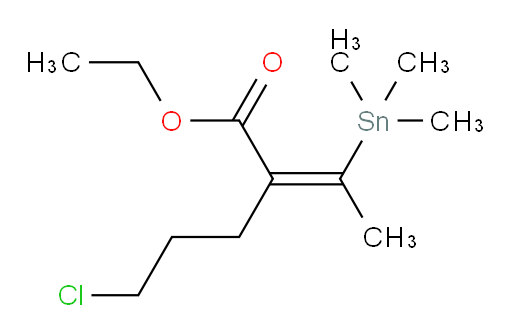 (Z)-ethyl 5-chloro-2-(1-(trimethylstannyl)ethylidene)pentanoate