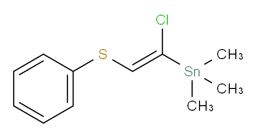 (E)-(1-chloro-2-(phenylthio)vinyl)trimethylstannane