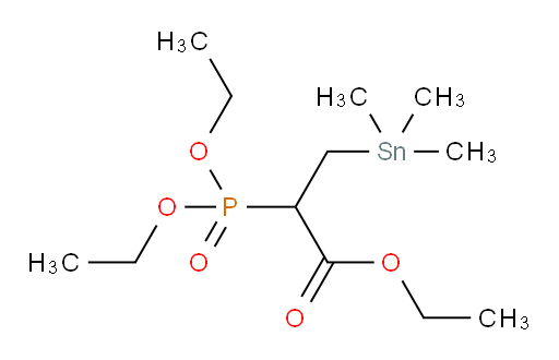 ethyl 2-(diethoxyphosphoryl)-3-(trimethylstannyl)propanoate
