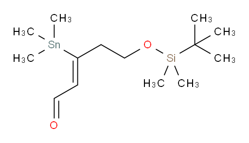 (Z)-5-((tert-butyldimethylsilyl)oxy)-3-(trimethylstannyl)pent-2-enal