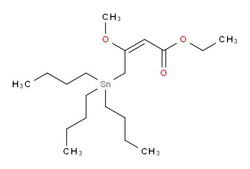 (E)-乙基 3-甲氧基-4-(三丁基锡基)丁-2-烯酸酯