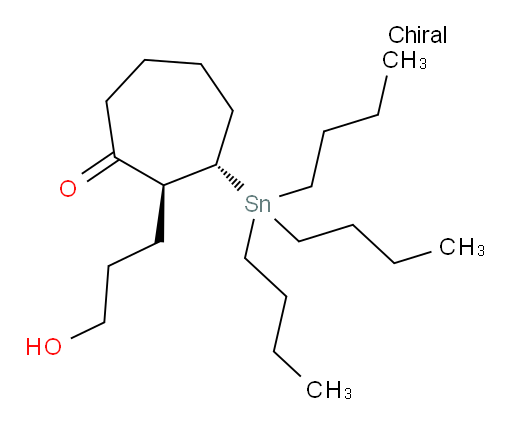 (2S,3S)-2-(3-hydroxypropyl)-3-(tributylstannyl)cycloheptanone