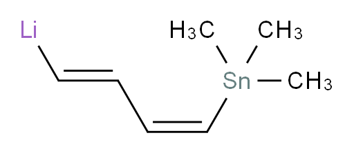 ((1E,3Z)-4-(trimethylstannyl)buta-1,3-dien-1-yl)lithium