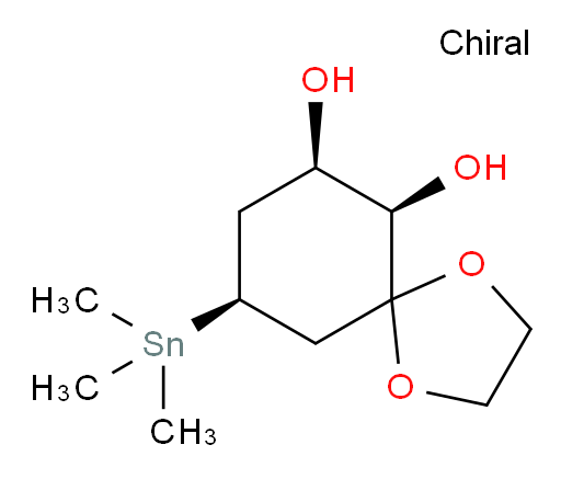 (6R,7R,9S)-9-(trimethylstannyl)-1,4-dioxaspiro[4.5]decane-6,7-diol
