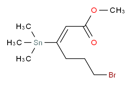 (E)-methyl 6-bromo-3-(trimethylstannyl)hex-2-enoate