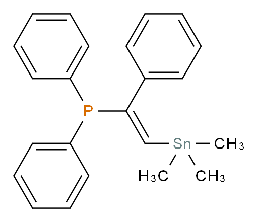 (E)-diphenyl(1-phenyl-2-(trimethylstannyl)vinyl)phosphine
