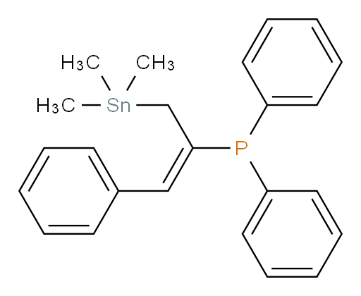 (E)-diphenyl(1-phenyl-3-(trimethylstannyl)prop-1-en-2-yl)phosphine