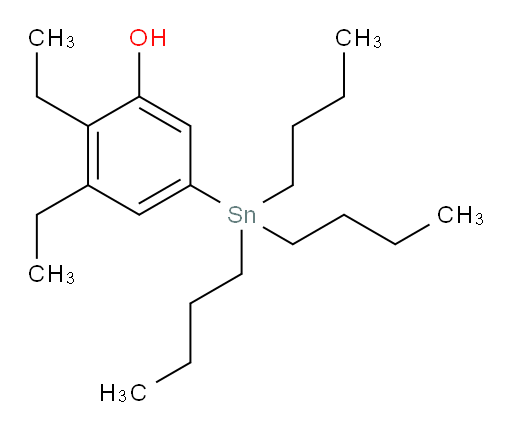 2,3-二乙基-5-(三丁基锡基)苯酚