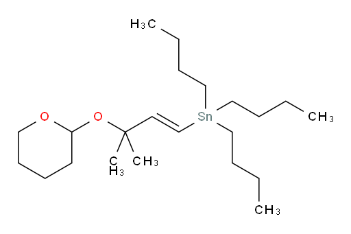 (E)-tributyl(3-methyl-3-((tetrahydro-2H-pyran-2-yl)oxy)but-1-en-1-yl)stannane
