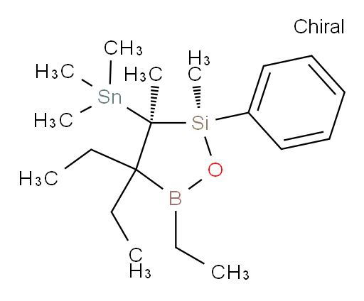 (2R,3R)-4,4,5-triethyl-2,3-dimethyl-2-phenyl-3-(trimethylstannyl)-1,2,5-oxasilaborolane