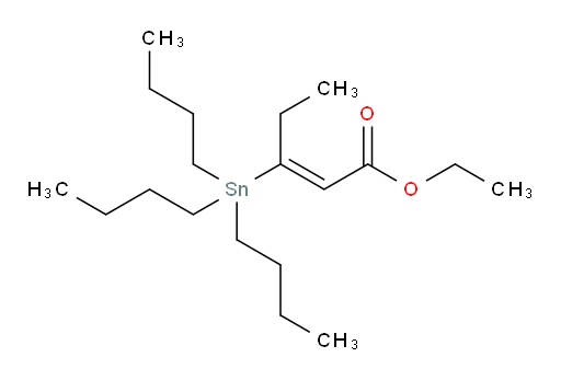 (E)-ethyl 3-(tributylstannyl)pent-2-enoate