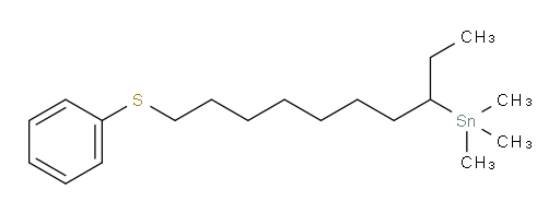 trimethyl(10-(phenylthio)decan-3-yl)stannane