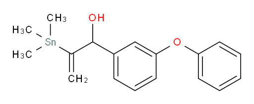 1-(3-phenoxyphenyl)-2-(trimethylstannyl)prop-2-en-1-ol