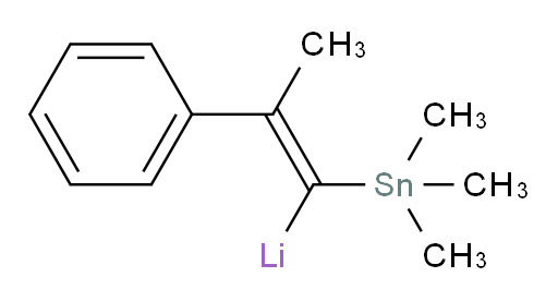 (E)-(2-phenyl-1-(trimethylstannyl)prop-1-en-1-yl)lithium