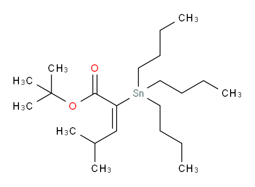 (E)-tert-butyl 4-methyl-2-(tributylstannyl)pent-2-enoate