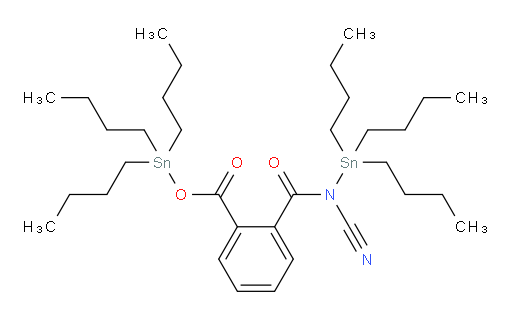 tributylstannyl 2-(cyano(tributylstannyl)carbamoyl)benzoate