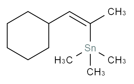 (Z)-(1-cyclohexylprop-1-en-2-yl)trimethylstannane