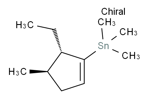 ((4R,5S)-5-ethyl-4-methylcyclopent-1-en-1-yl)trimethylstannane
