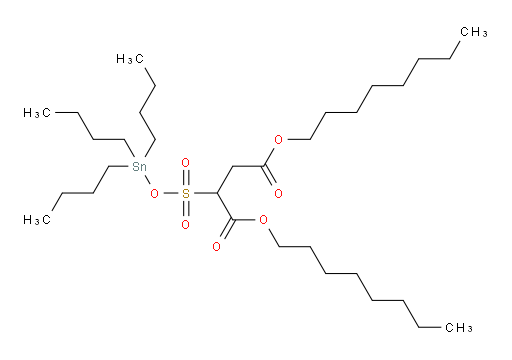 dioctyl 2-(((tributylstannyl)oxy)sulfonyl)succinate