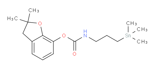 2,2-dimethyl-2,3-dihydrobenzofuran-7-yl (3-(trimethylstannyl)propyl)carbamate