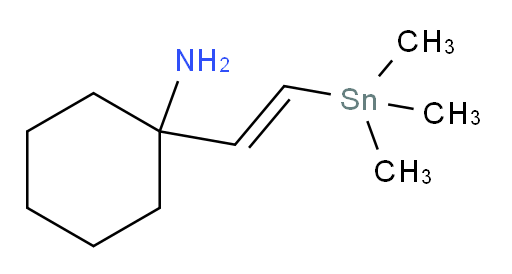 (E)-1-(2-(trimethylstannyl)vinyl)cyclohexanamine