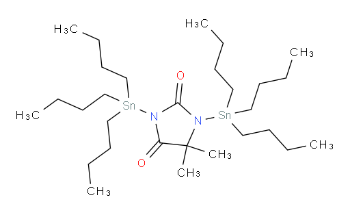 5,5-dimethyl-1,3-bis(tributylstannyl)imidazolidine-2,4-dione
