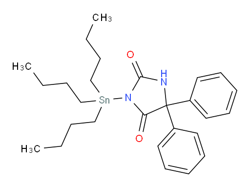 5,5-diphenyl-3-(tributylstannyl)imidazolidine-2,4-dione