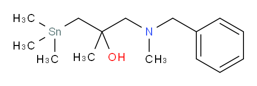 1-(benzyl(methyl)amino)-2-methyl-3-(trimethylstannyl)propan-2-ol