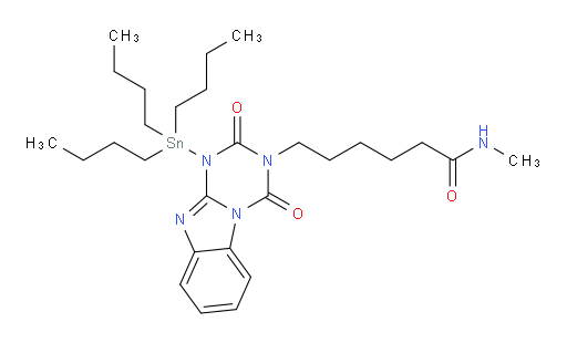 6-(2,4-二氧代-1-(三丁基锡基)-1,2-二氢苯并[4,5]咪唑并[1,2-a][1,3,5]三嗪-3(4H)-基)-N-甲基己酰胺