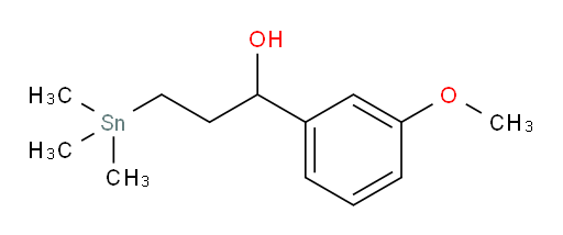 1-(3-methoxyphenyl)-3-(trimethylstannyl)propan-1-ol