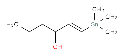 (E)-1-(trimethylstannyl)hex-1-en-3-ol