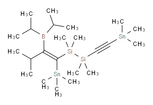 (Z)-1-(2-(diisopropylboryl)-3-methyl-1-(trimethylstannyl)but-1-en-1-yl)-1,1,2,2-tetramethyl-2-((trimethylstannyl)ethynyl)disilane