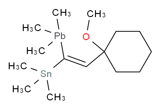 (Z)-(2-(1-methoxycyclohexyl)-1-(trimethylplumbyl)vinyl)trimethylstannane