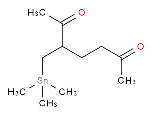 3-((trimethylstannyl)methyl)heptane-2,6-dione