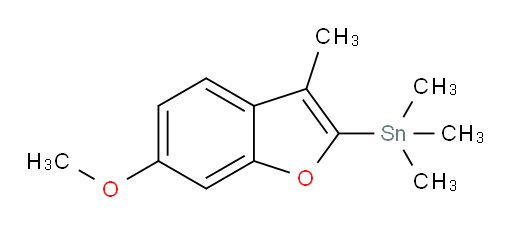 (6-methoxy-3-methylbenzofuran-2-yl)trimethylstannane