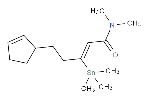 (Z)-5-(环戊-2-烯-1-基)-N,N-二甲基-3-(三甲基锡基)戊-2-烯酰胺