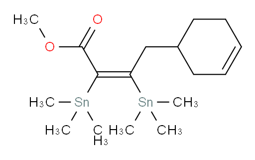 (Z)-methyl 4-(cyclohex-3-en-1-yl)-2,3-bis(trimethylstannyl)but-2-enoate